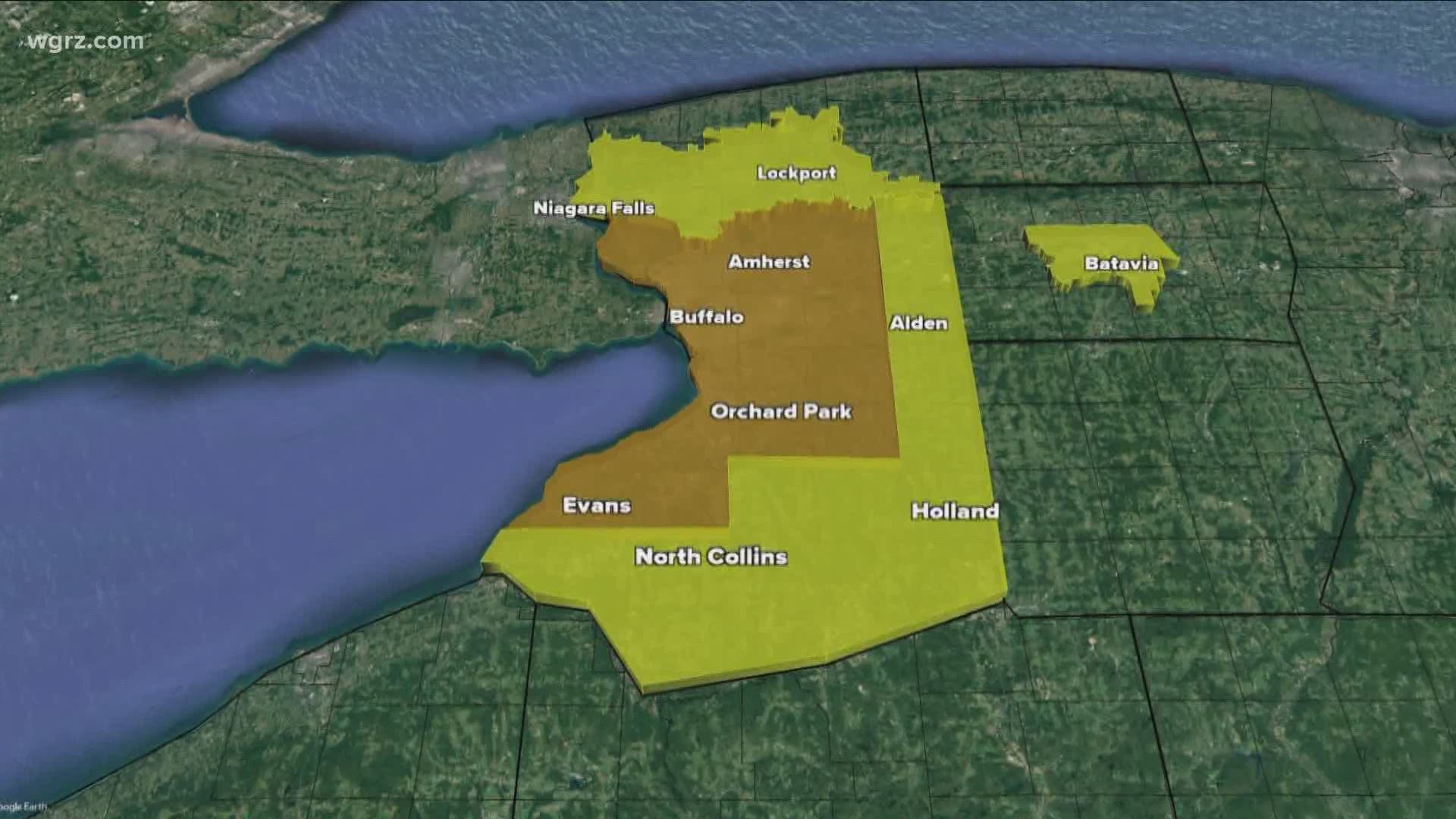 That change could be going back to a Yellow Zone for a big part of Erie County.