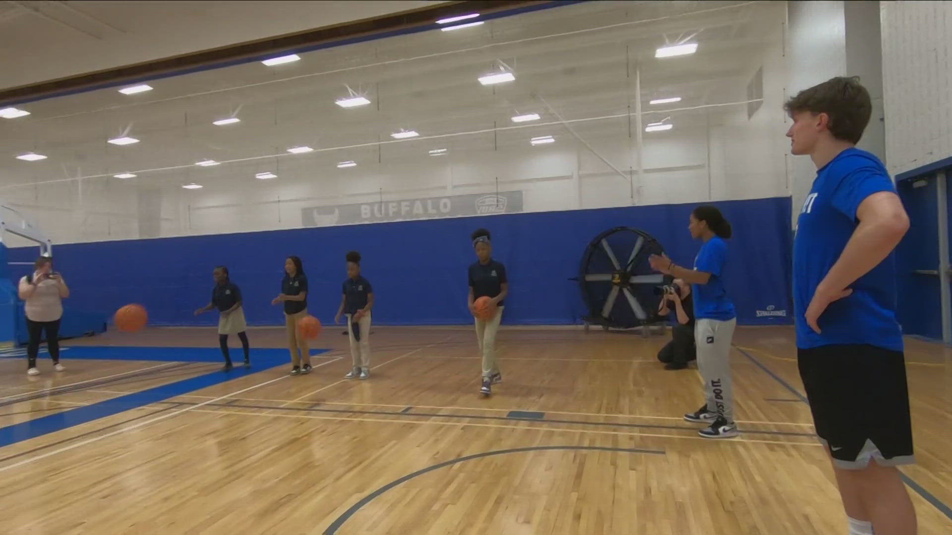 Most  Buffalo: '5th graders at UB for Basketball 101'