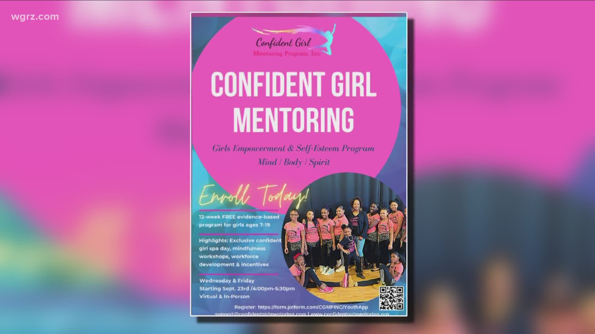 Confident Girl Mentoring kicks off a free 12-week program for girls ages 7-19 on September 23rd.