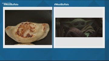 Does this pierogi look like baby Yoda?