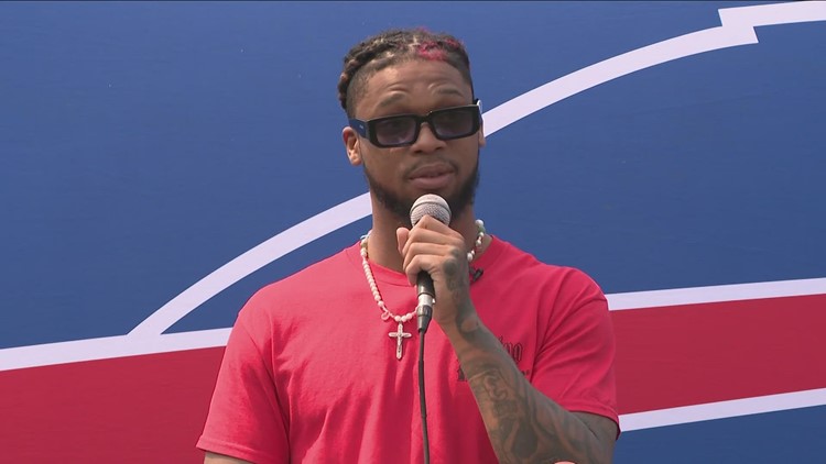 Damar Hamlin launches CPR Tour at Bills' stadium, raises awareness