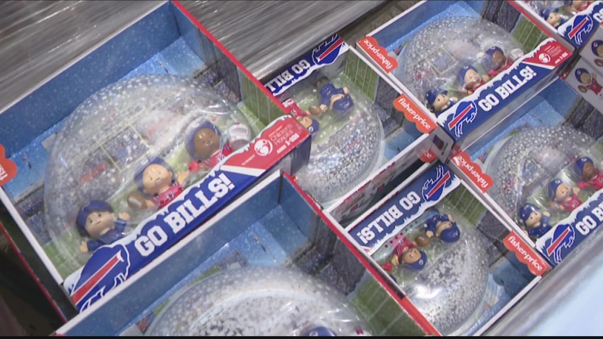 Wegmans holds event for Bills-themed Fisher-Price Little People pack
