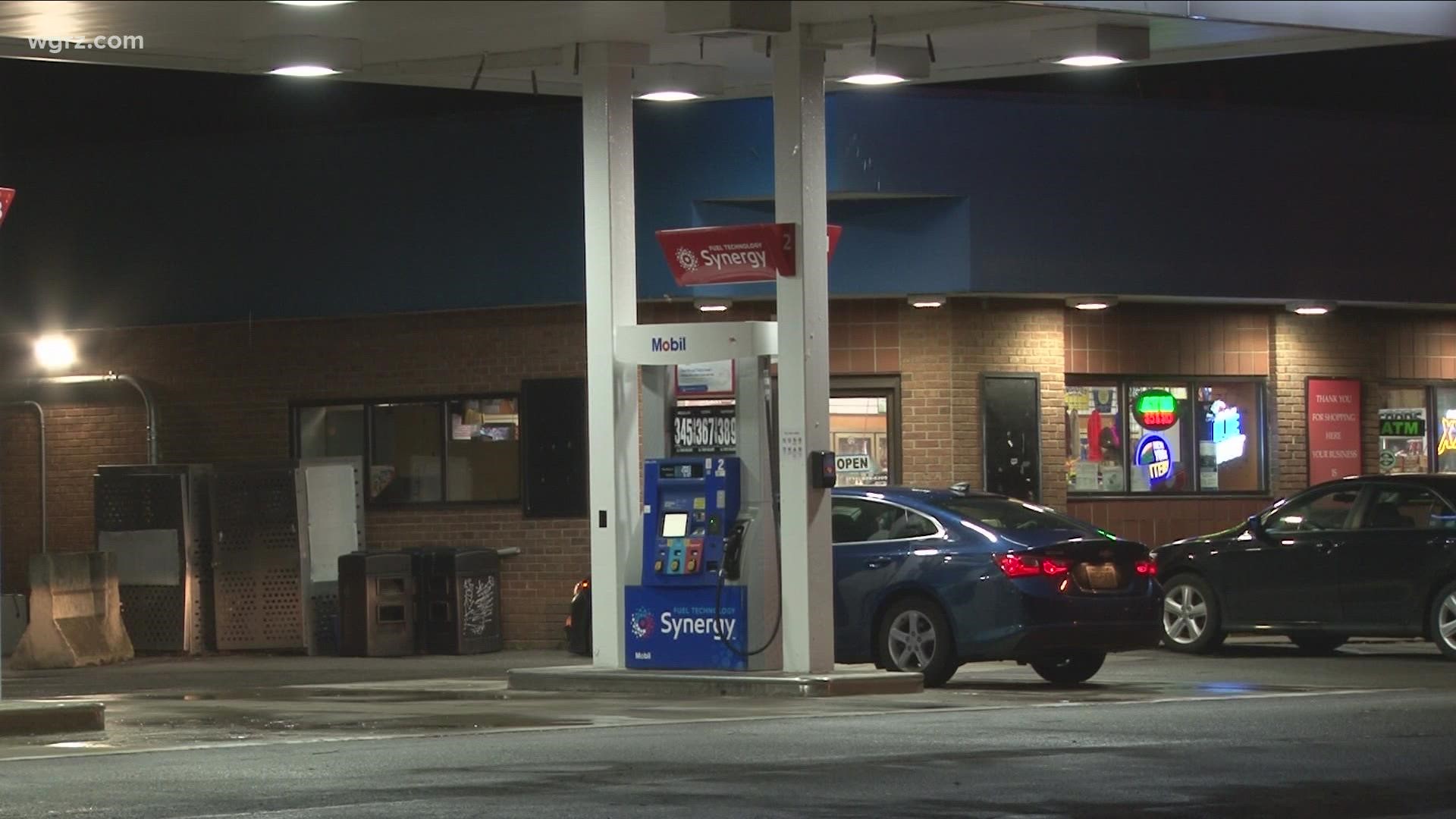 Police are investigating a shooting near a local gas station. Police say the man was taken to ECMC.