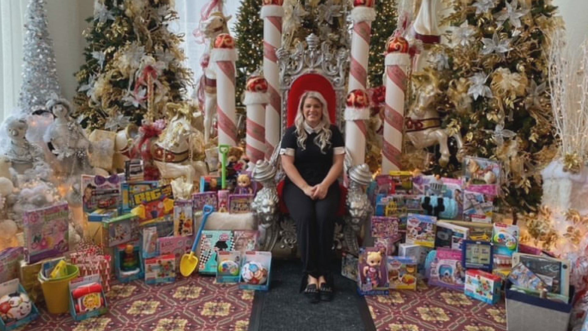 Kate Tolley Gerlach decided to honor her late father by giving gits to those in need during the holidays.