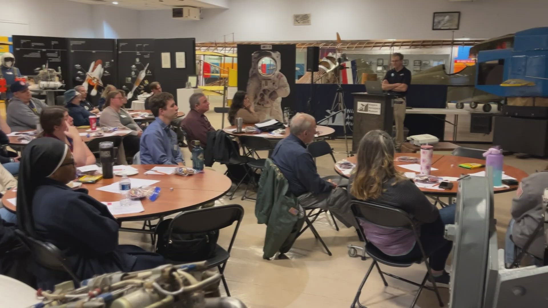 The Niagara Aerospace Museum hosted a special event for educators to help show how space can be integrated into their lesson plans.