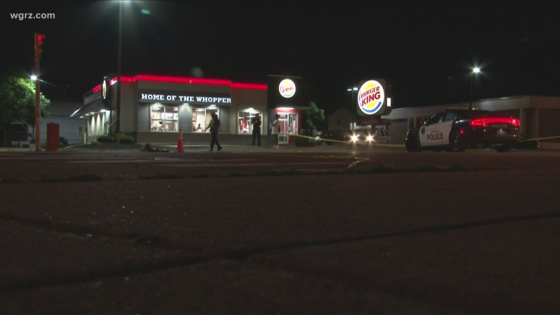 The man who was shot was a 56-year-old man working as a security guard at the Burger King.