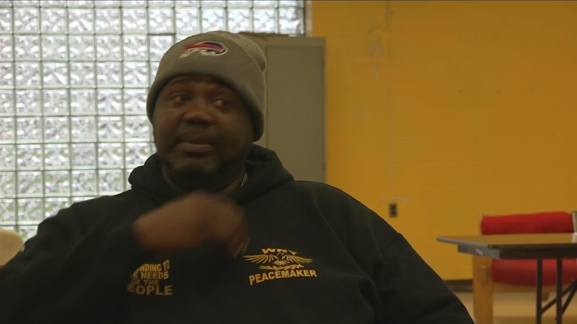 John "Tubbs" Smith is a man with a record, and a mission. As a member of the Buffalo Peacemakers, he's working with city teens to avoid the making mistakes he made.