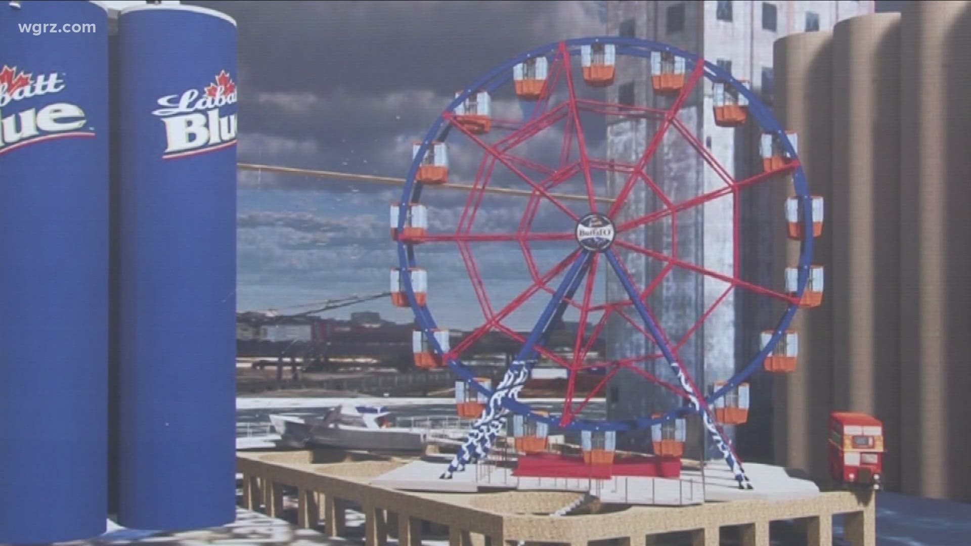 Riverworks pours concrete for Ferris Wheel