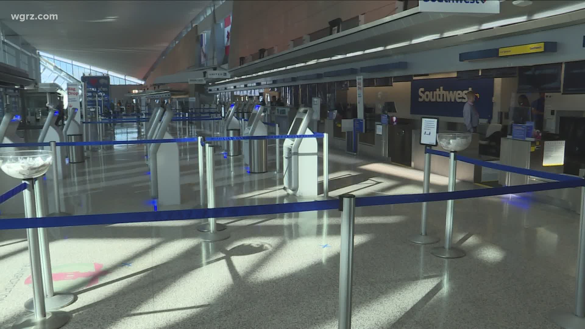 til En del gå i stå Buffalo, Niagara Falls airports still struggling with COVID-related  passenger drop | wgrz.com