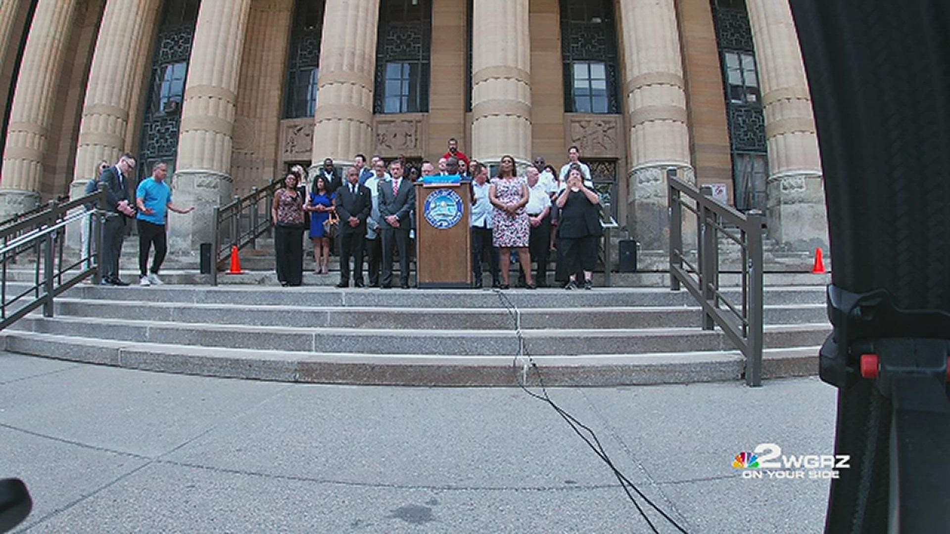 123 seconds: A moment of silence was held for the Tops shooting victims on Saturday, May 21 at the steps of Buffalo City Hall.