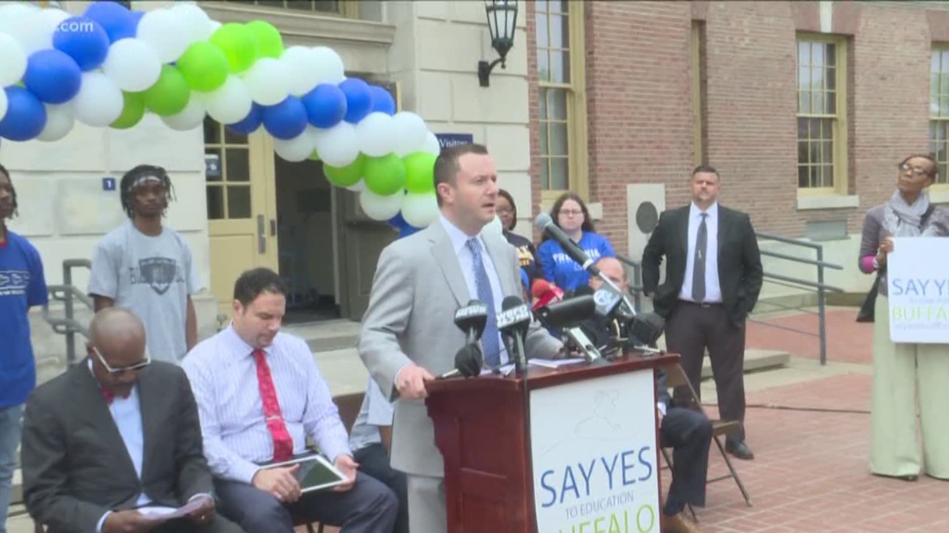 Delaware North and the Jacobs family donated a million dollars to "Say Yes Buffalo"...