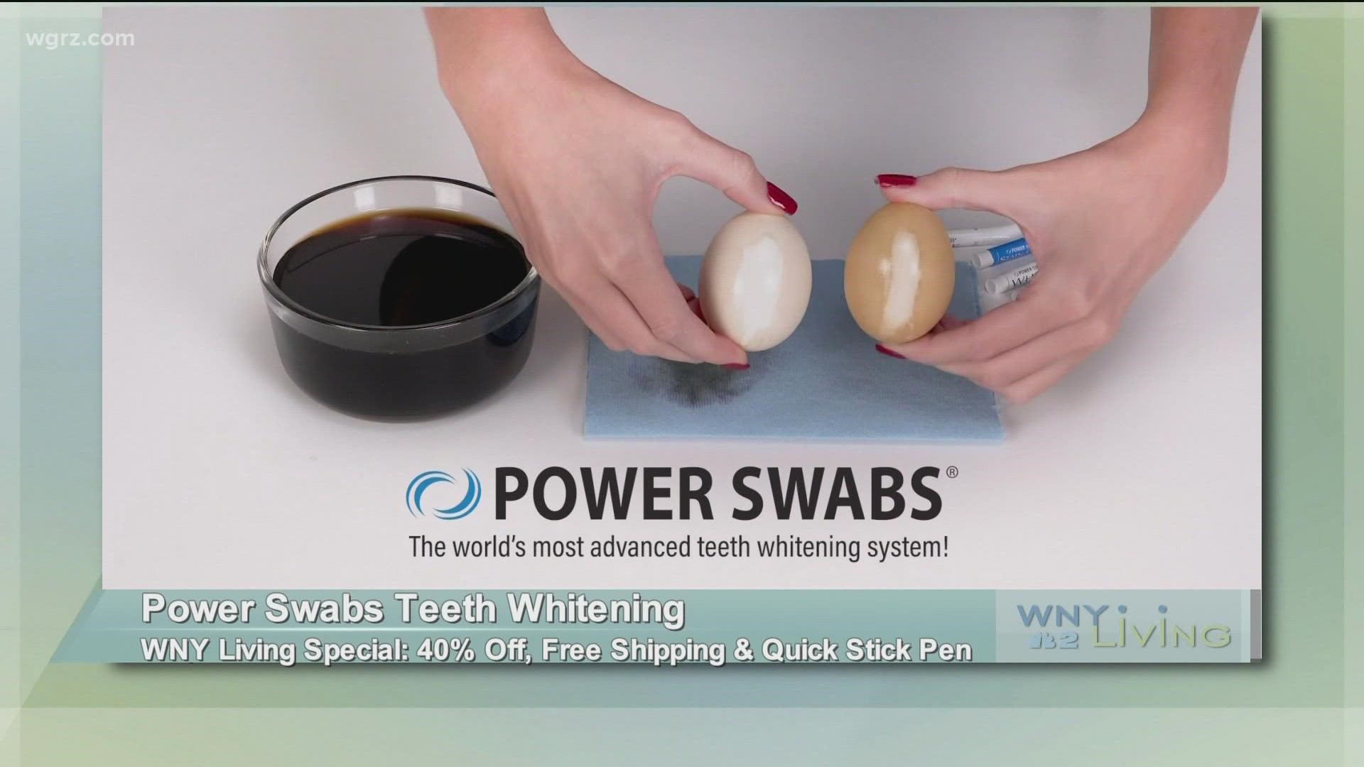 WNY Living - October 9 - Power Swabs Teeth Whitening (THIS VIDEO IS SPONSORED BY POWER SWABS TEETH WHITENING