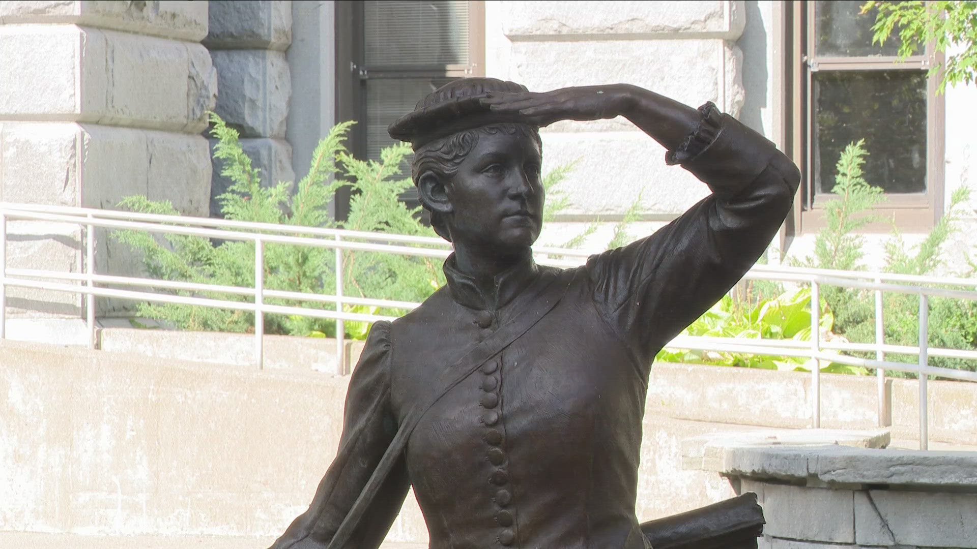 A new monument outside of Old County Hall in Buffalo is honoring trailblazing women.