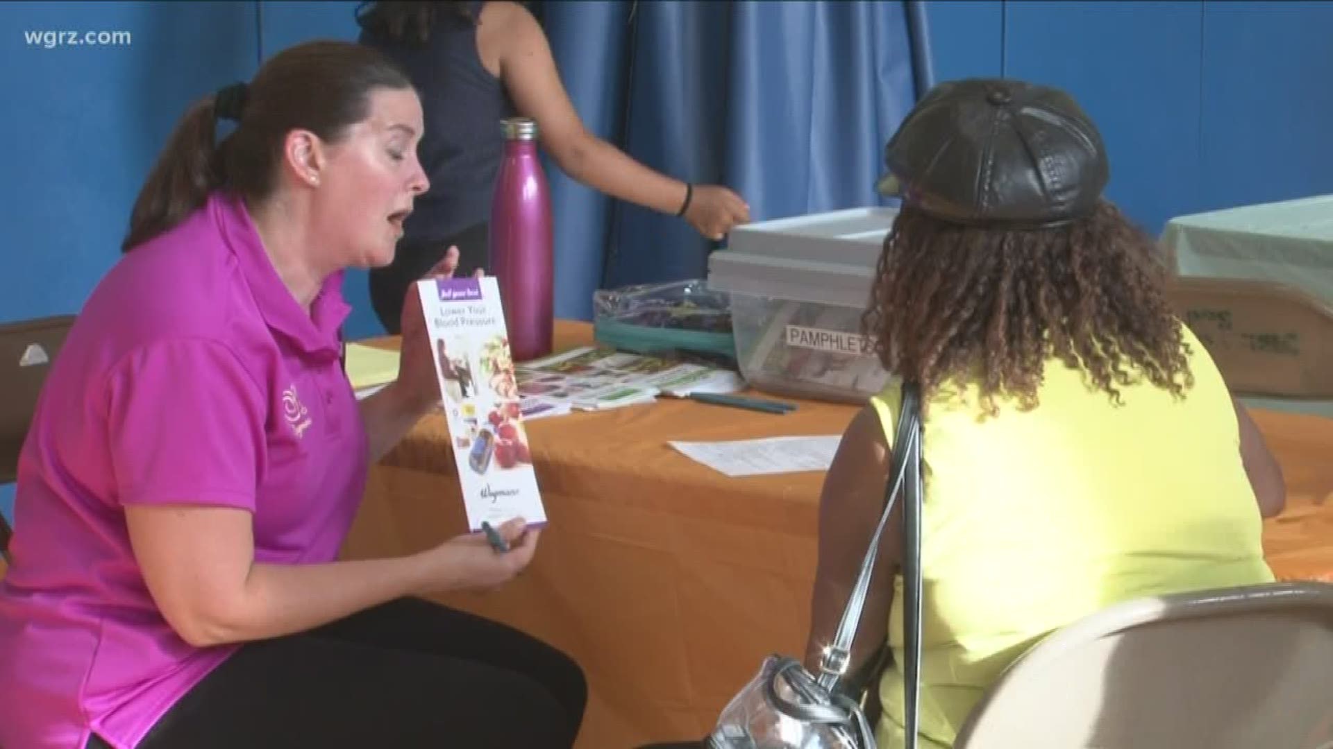 The Independent Health Foundation gave away backpacks of necessities at its Good for the Neighborhood event Wednesday evening
