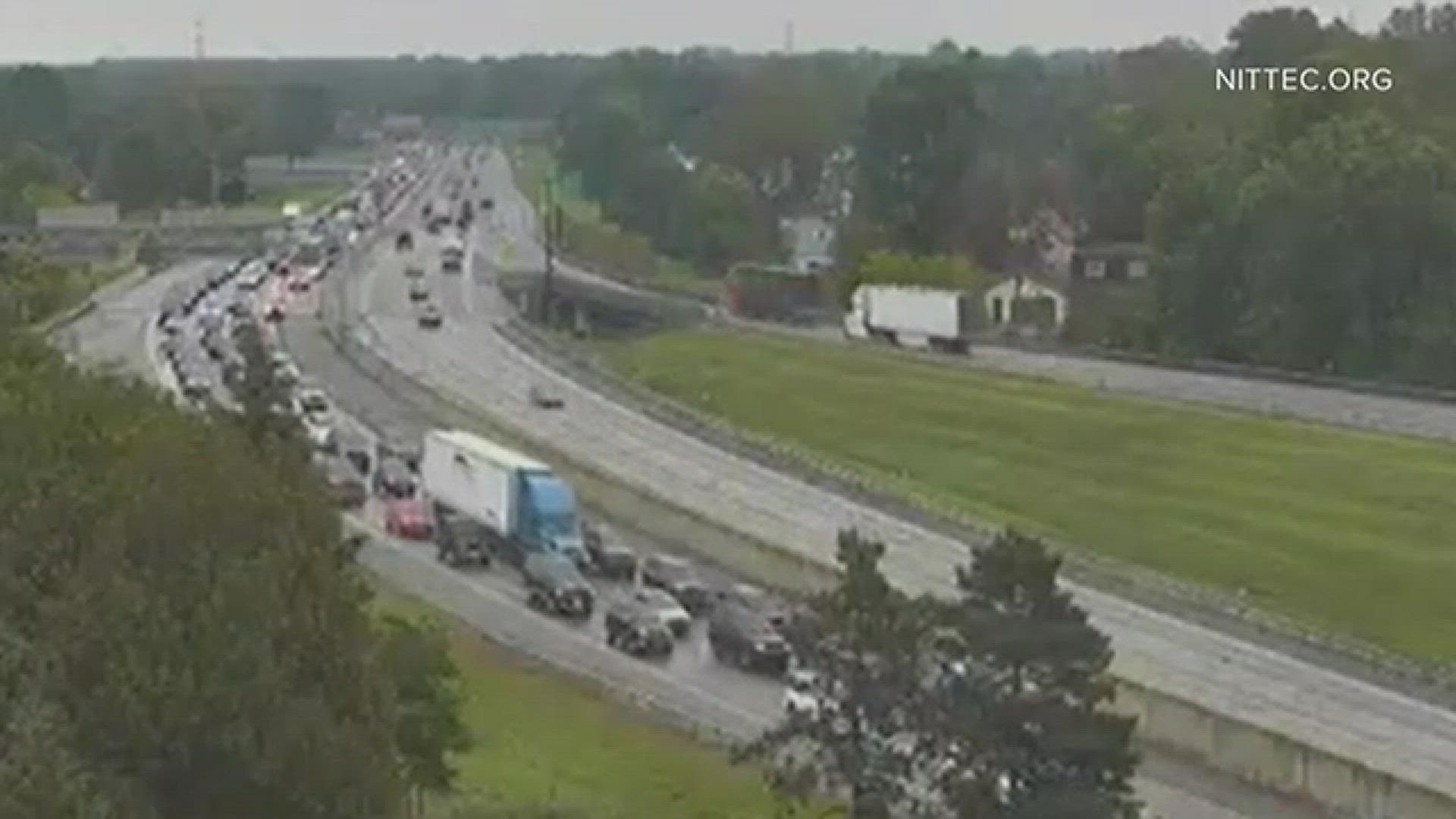 Accidents, game day traffic volume causes delays on the Thruway | wgrz.com