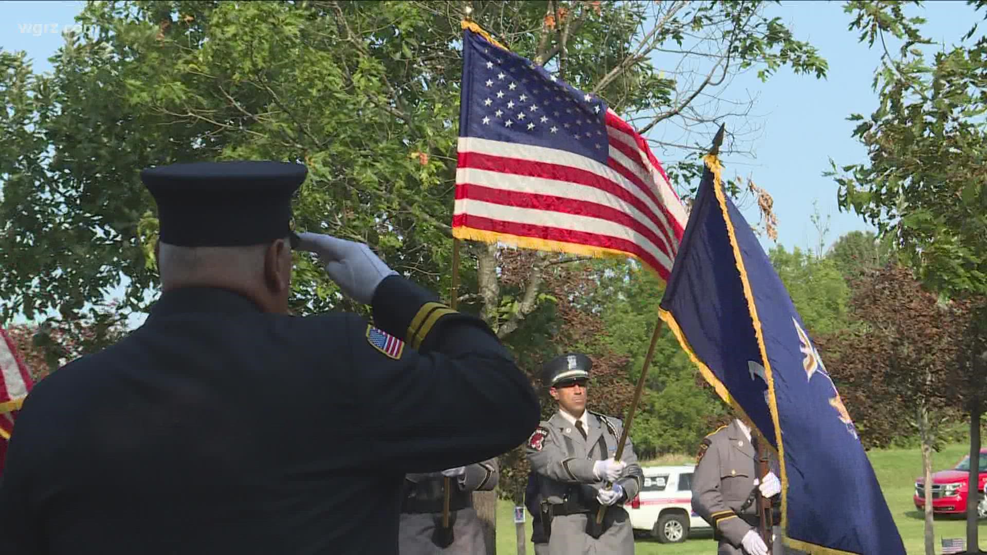 In Amherst, they were also remembering all the civilians, flight crews, and first responders who did not get to say a final goodbye to their loved ones.