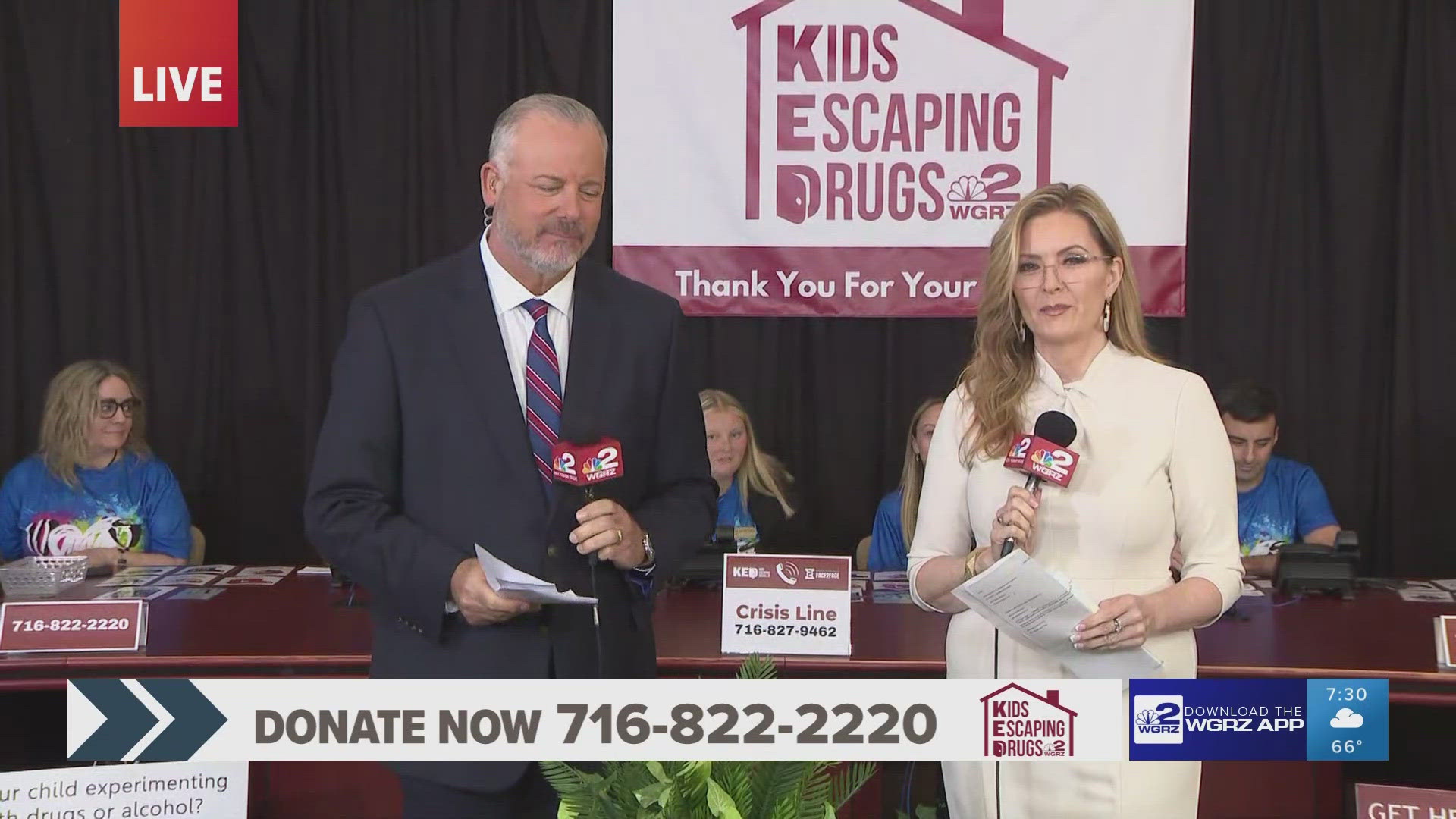 Join us for this very special informative half-hour dedicated to raising awareness and funds to combat youth substance use.