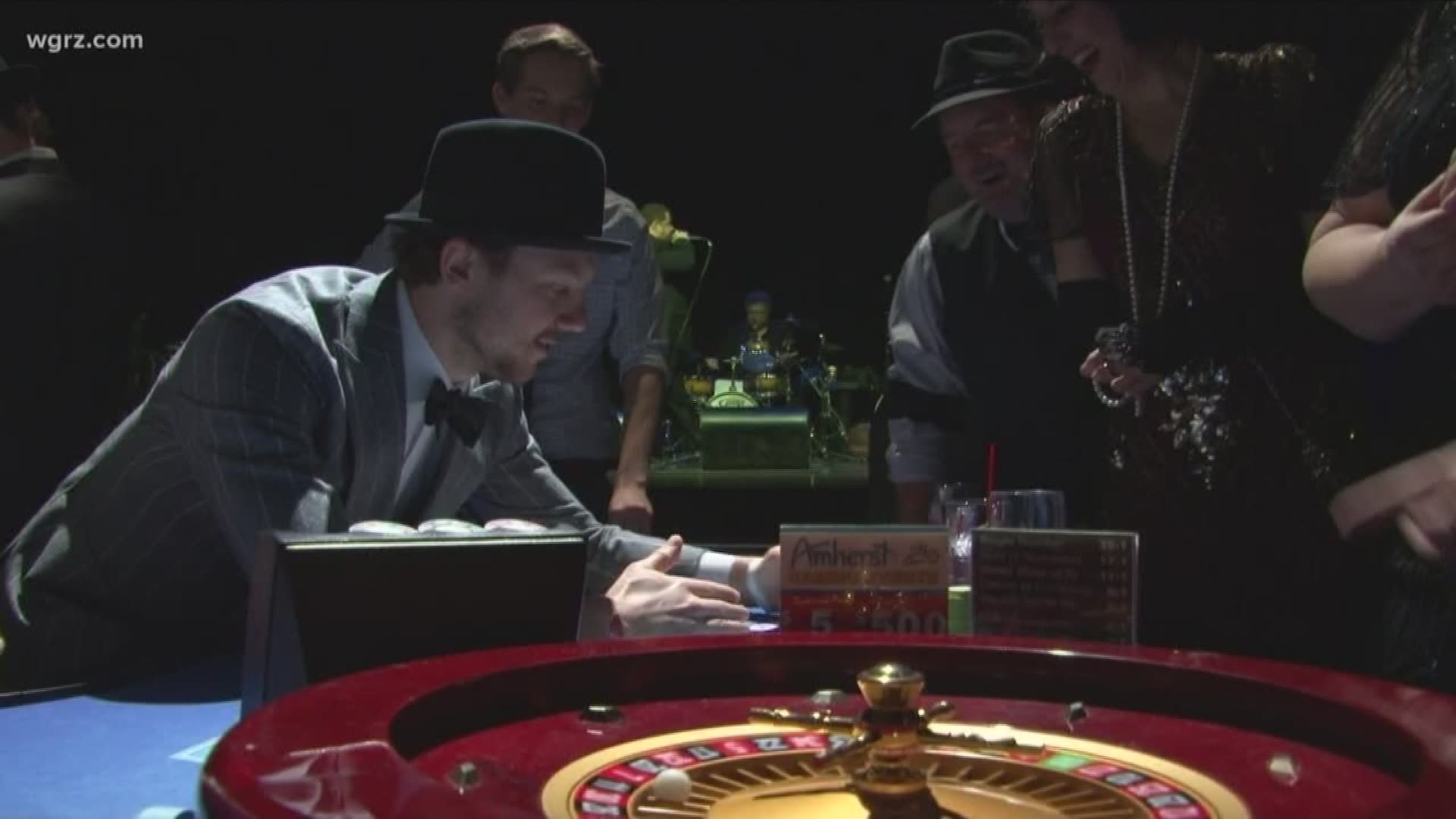 Buffalo's Town Ballroom was transformed into a prohibition era gambling hall with Buffalo Sabres players acting as table game dealers, to support Zach Bogosian's Bogo Bunch Foundation which raises money for cancer research and treatment.