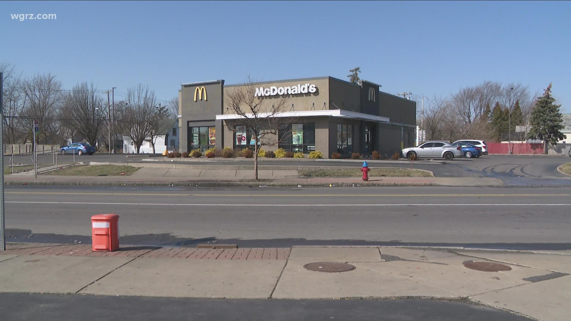 Two men in their 20's are dead after a shooting Saturday night in the McDonalds parking lot on the corner of Genesee street and Bailey avenue.