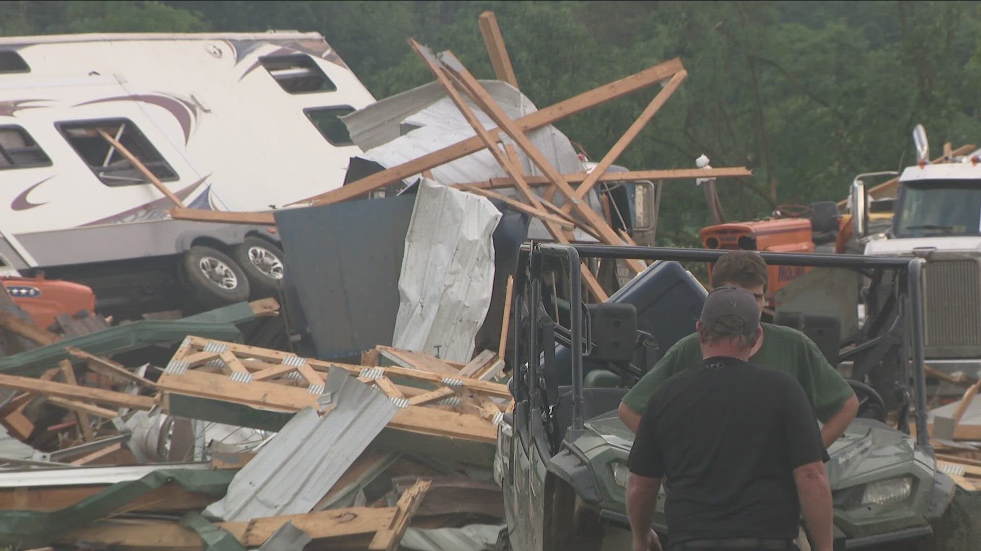 A State of Emergency was issued in Eden after a tornado touched down there Wednesday afternoon.
