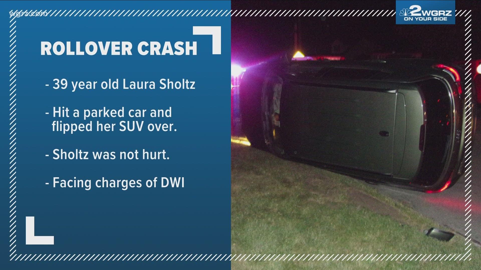 Police in the city of Tonawanda have charged a woman with DWI, after a roll-over crash early this morning.