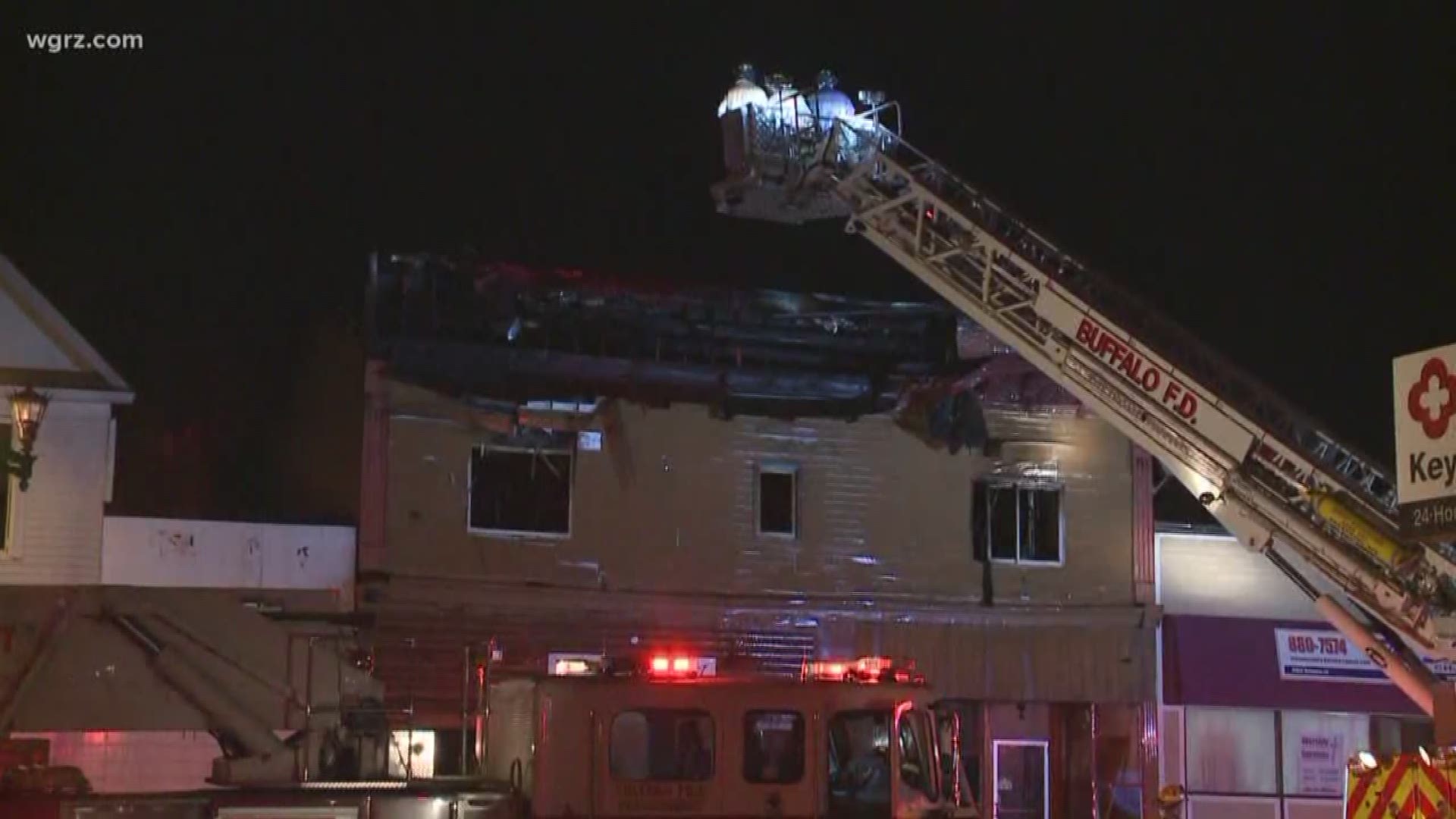 One man is dead, two other people hospitalized during overnight fire at South Buffalo bar.