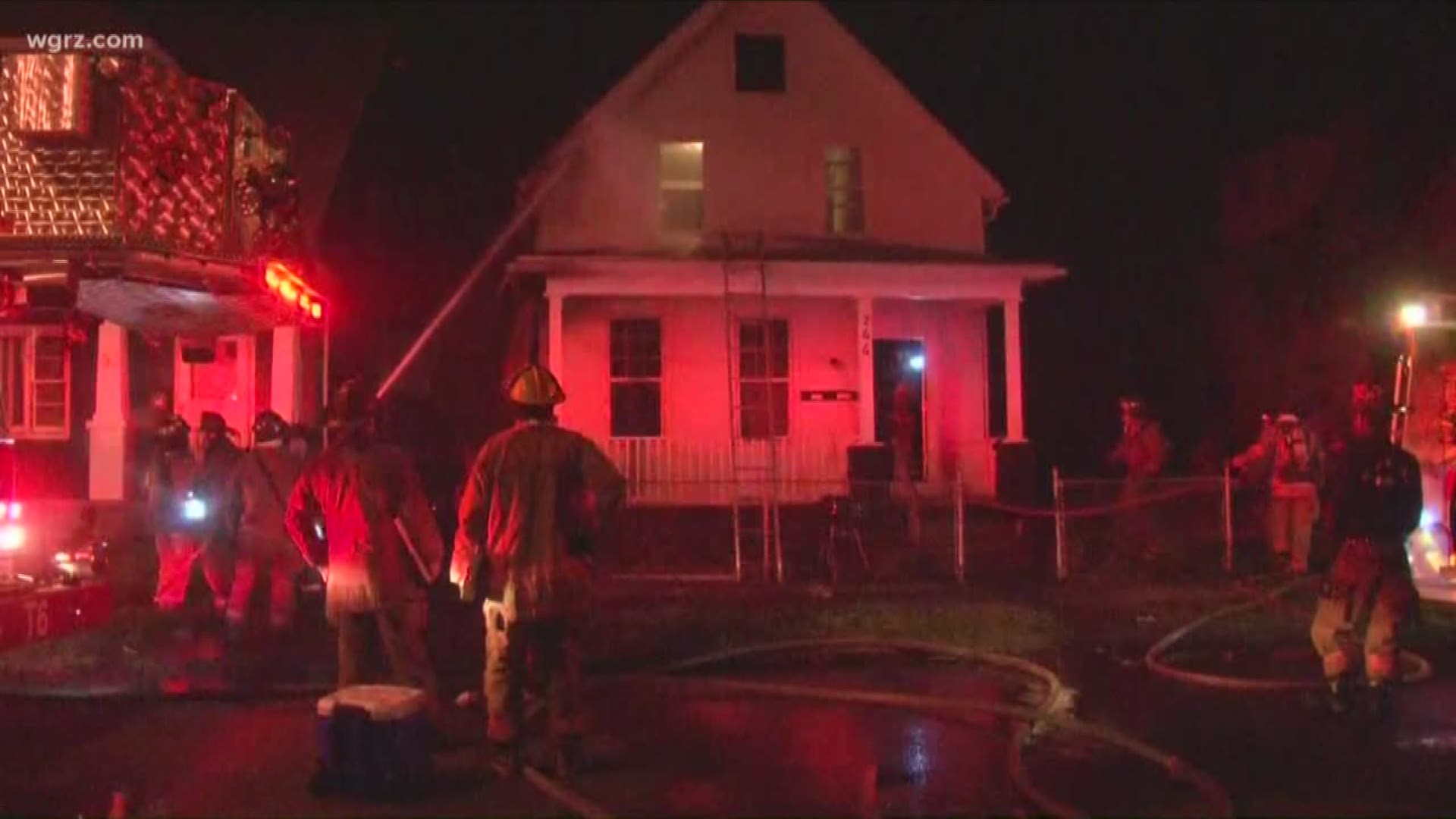 Buffalo Fire crews were called to the scene of a fire on Purdy Street around 4 a.m. Thursday