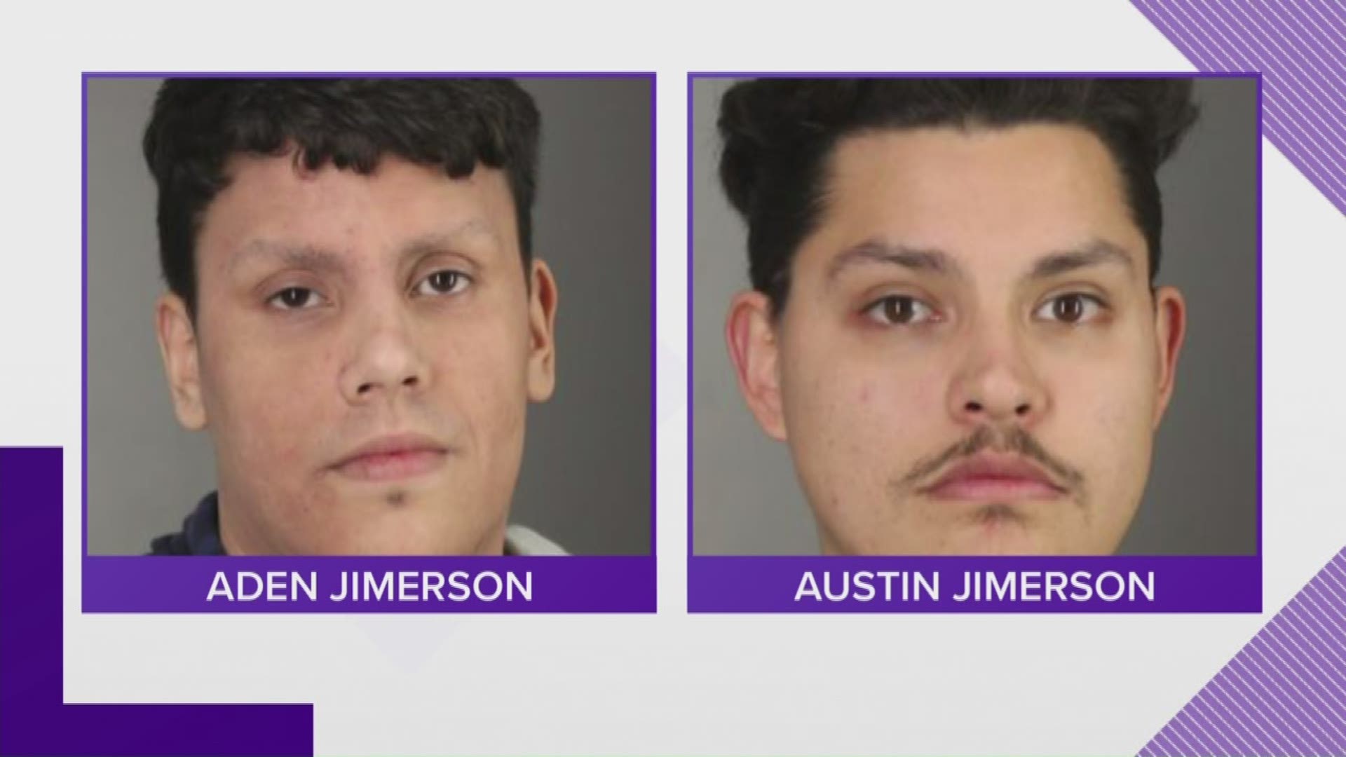 22 year old Austin Jimerson and his 20 year old brother, Aden went into a barn on Hemstreet Road then stole two chickens and a duck and killed them.