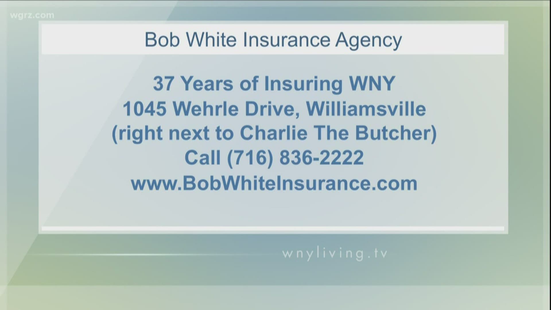 January 18 - WECK Bob White Insurance Agency (THIS VIDEO IS SPONSORED BY WECK BOB WHITE INSURANCE AGENCY)