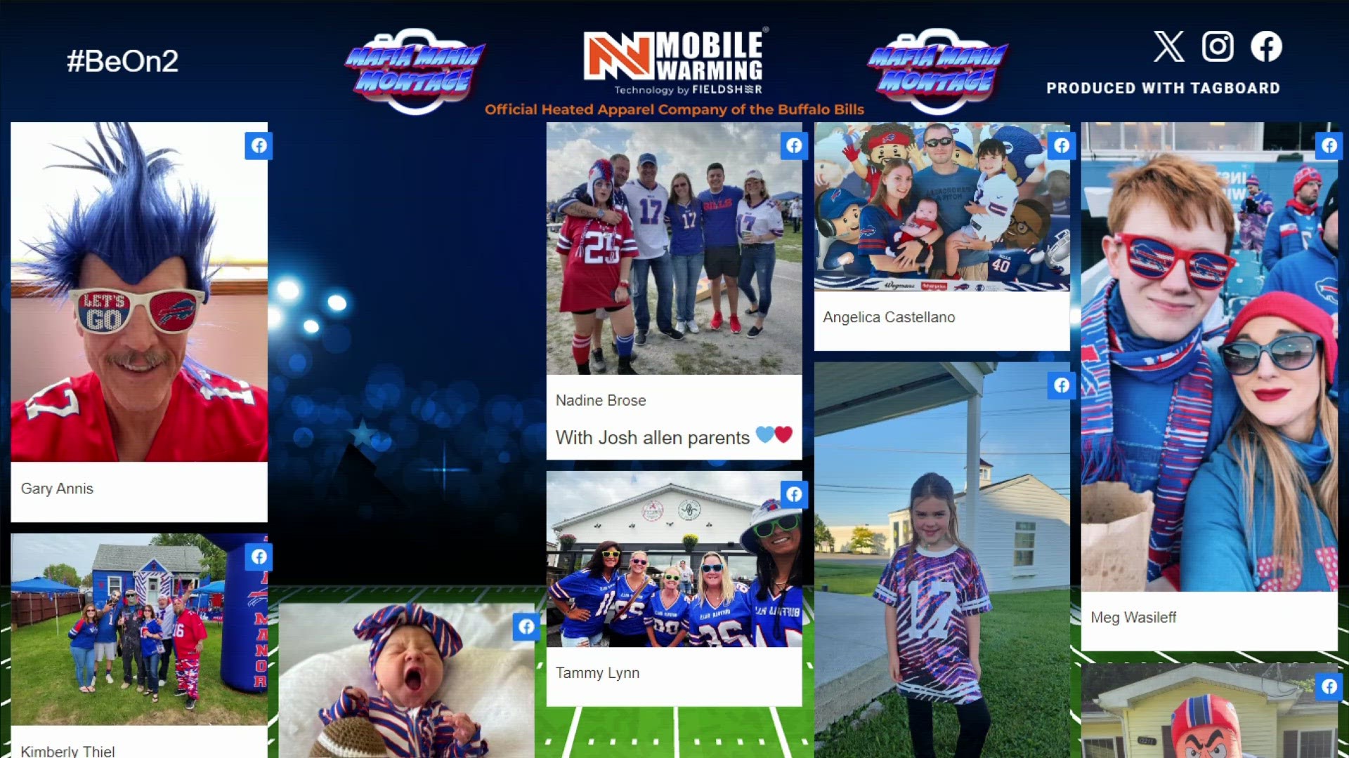 A montage of Bills Mafia pictures heading into the Bills' Week 4 home game against the Miami Dolphins.