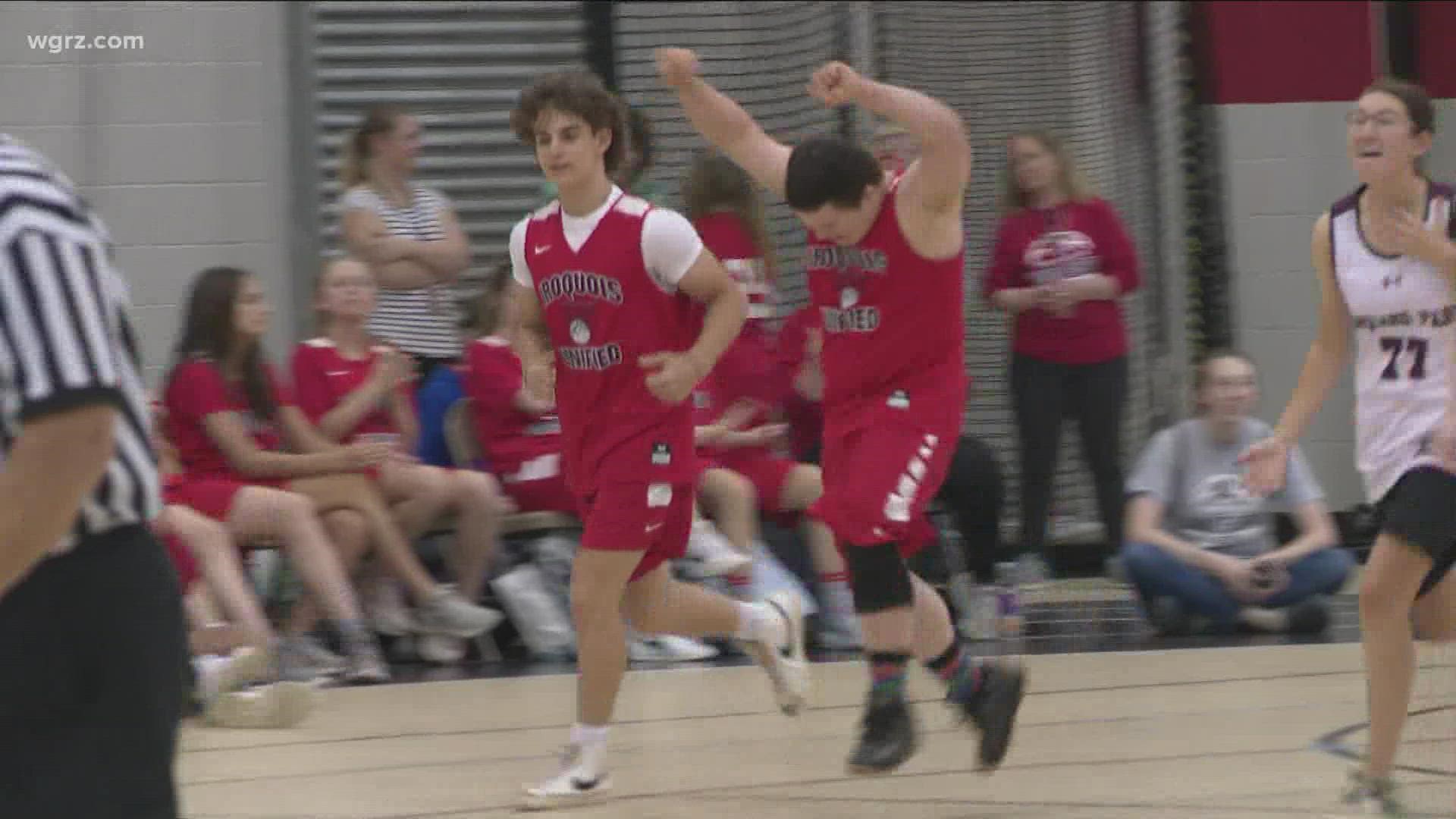 Students from across New York came together to Lancaster High School for united basketball games hosted by the Special Olympics.
