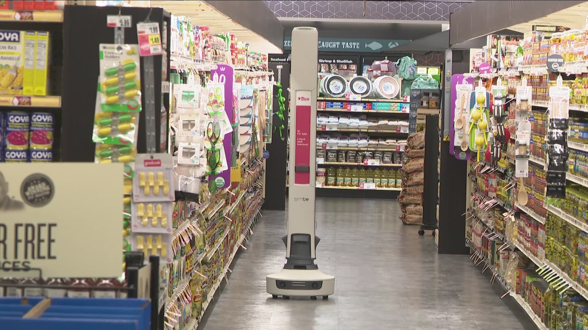 Tally the Robot comes to Tops Markets in pilot program