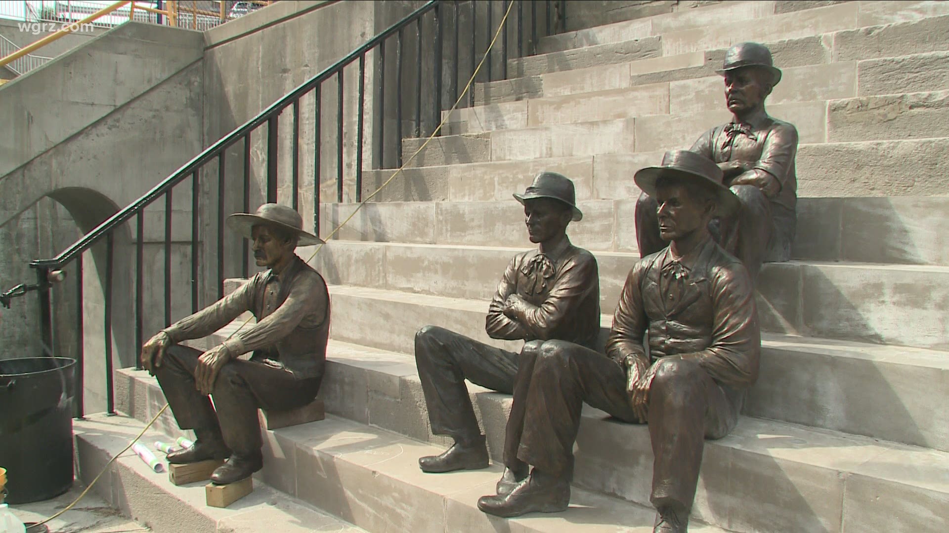 In Lockport, the next five sculptures in the Lock Tenders Tribute Monument will be dedicated Saturday morning in the lockport locks.