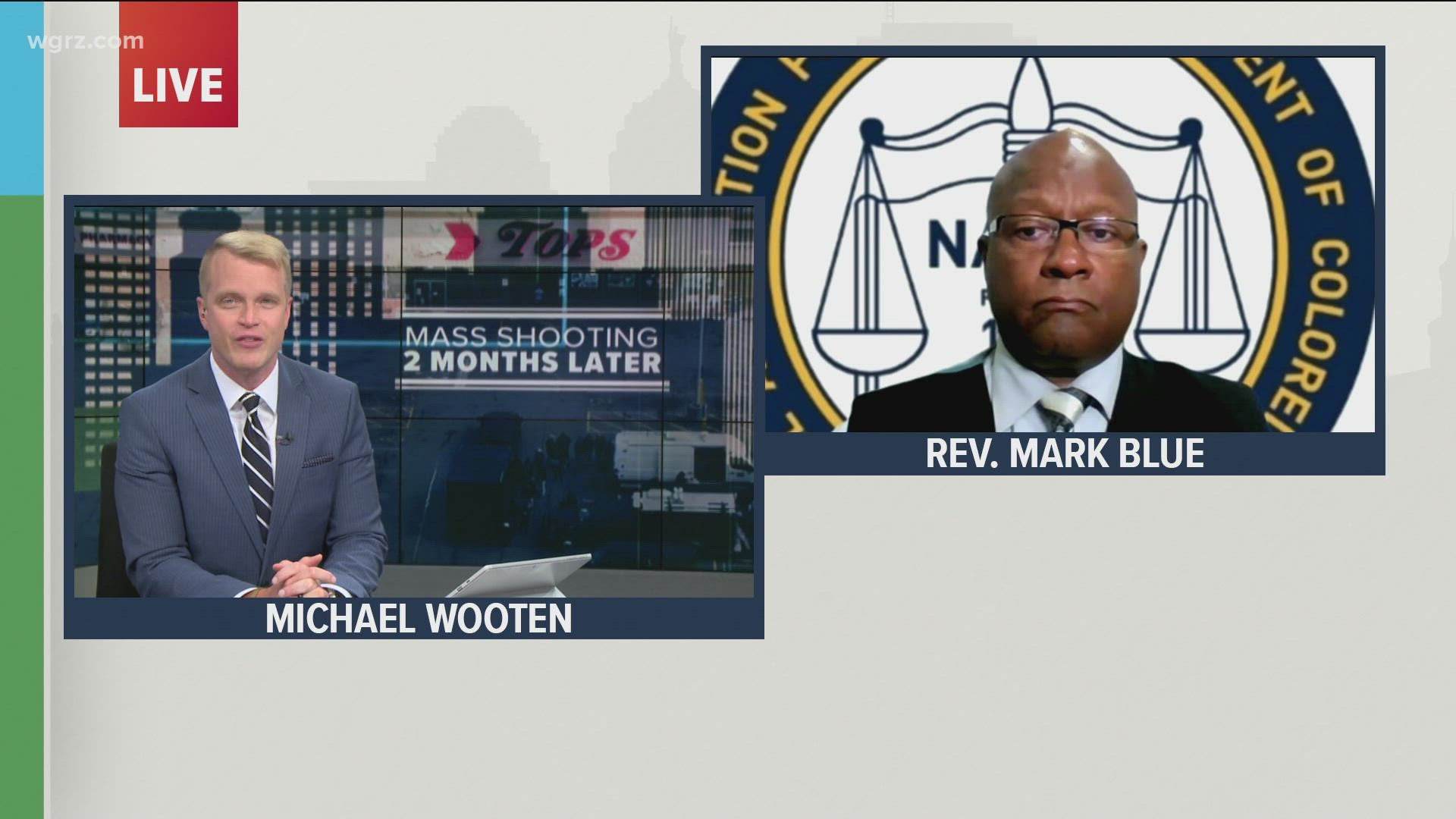 Reverend Mark Blue, president of the Buffalo NAACP and the co-chair of the 5/14 Survivors Fund, talked about the how the impact on the community is being felt.