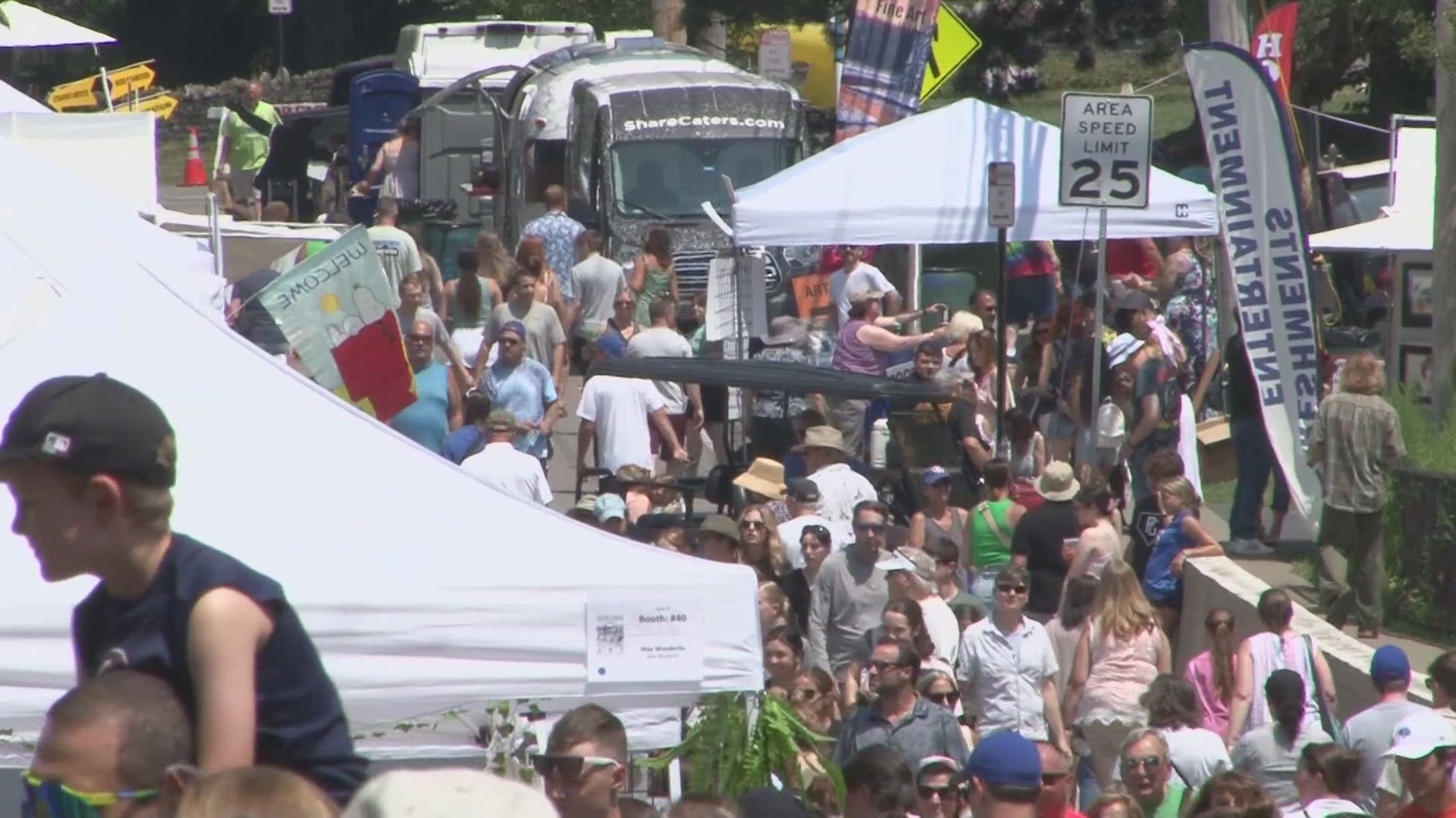 The Glen Park Art Festival enters second day with art and fun for the whole family.