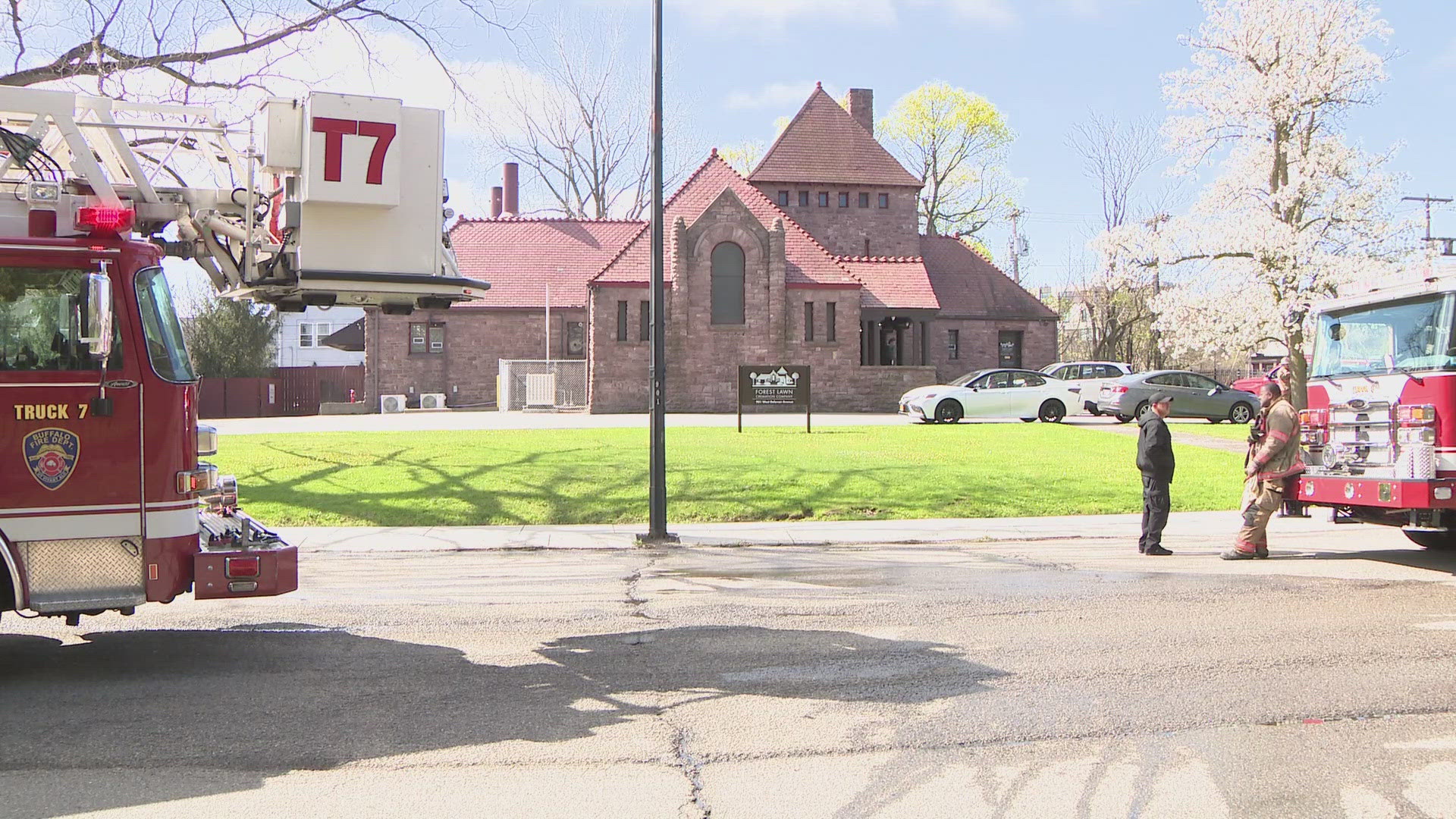 There was a small fire reported at Forest Lawn Cremation Company on Wednesday morning. No injuries or damage reported by Buffalo fire. 