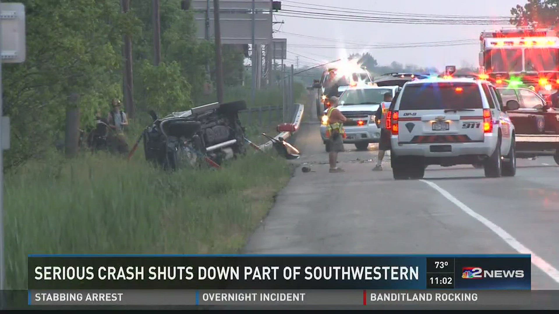 SERIOUS CRASH SHUTS DOWN PART OF SOUTHWESTERN AVE