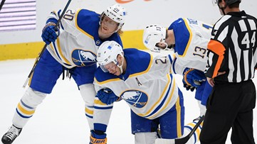 Sabres forward Okposo to miss rest of season with broken cheekbone