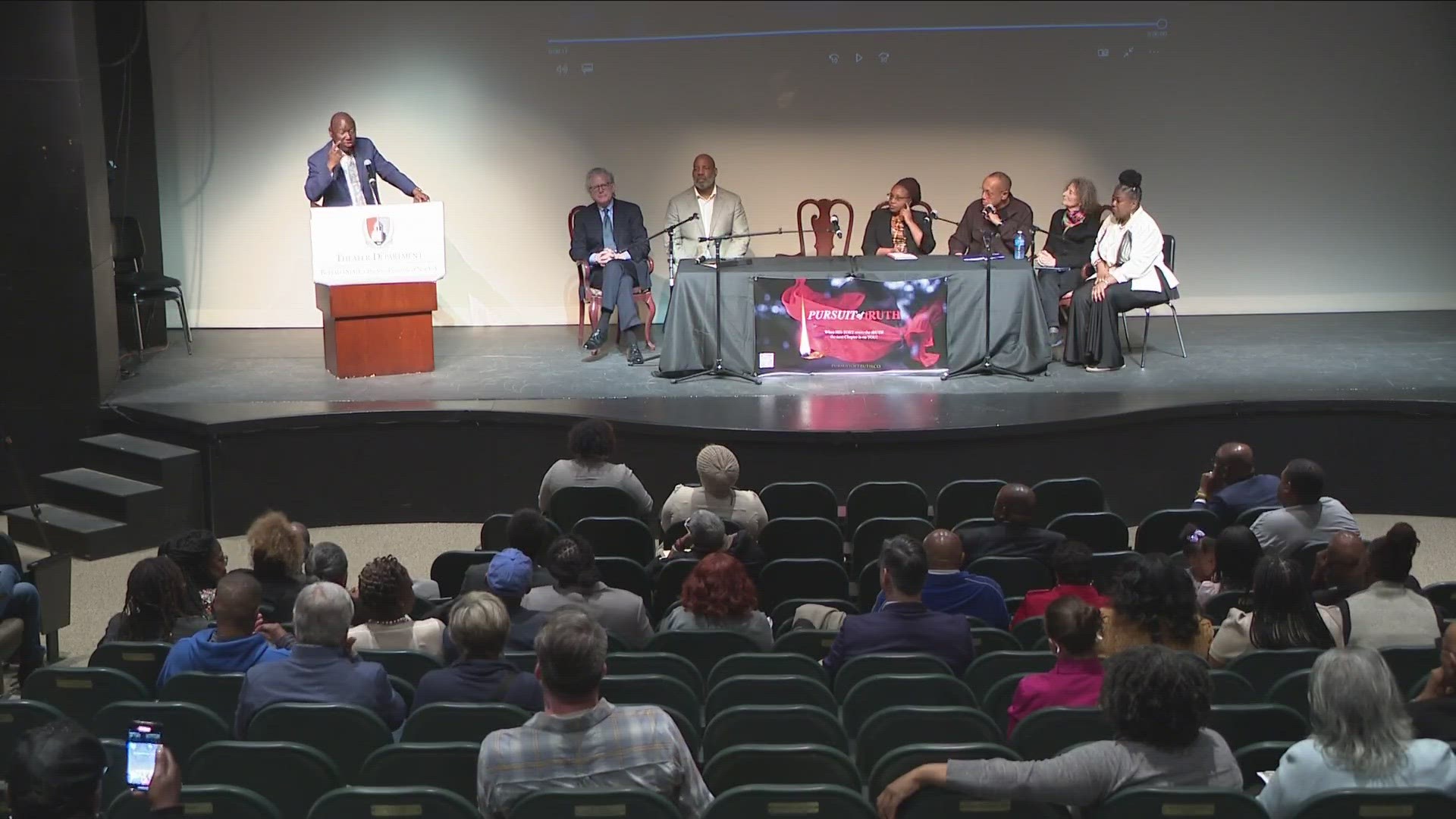 A town hall debate was held Saturday. A number of panelists also discussed whether freedom of speech can be used as a free pass to incite hate.