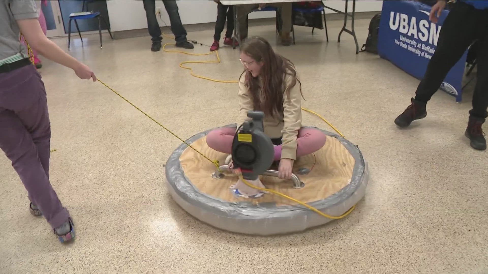 Students from University of Buffalo showed kids what UB engineering clubs have to offer.