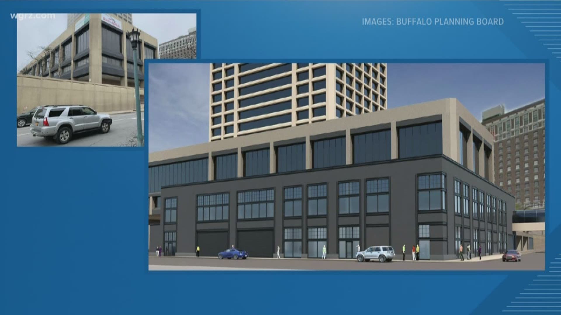 and now hopes to get city approval to add more square footage around the annex -- which is at the base of the building.