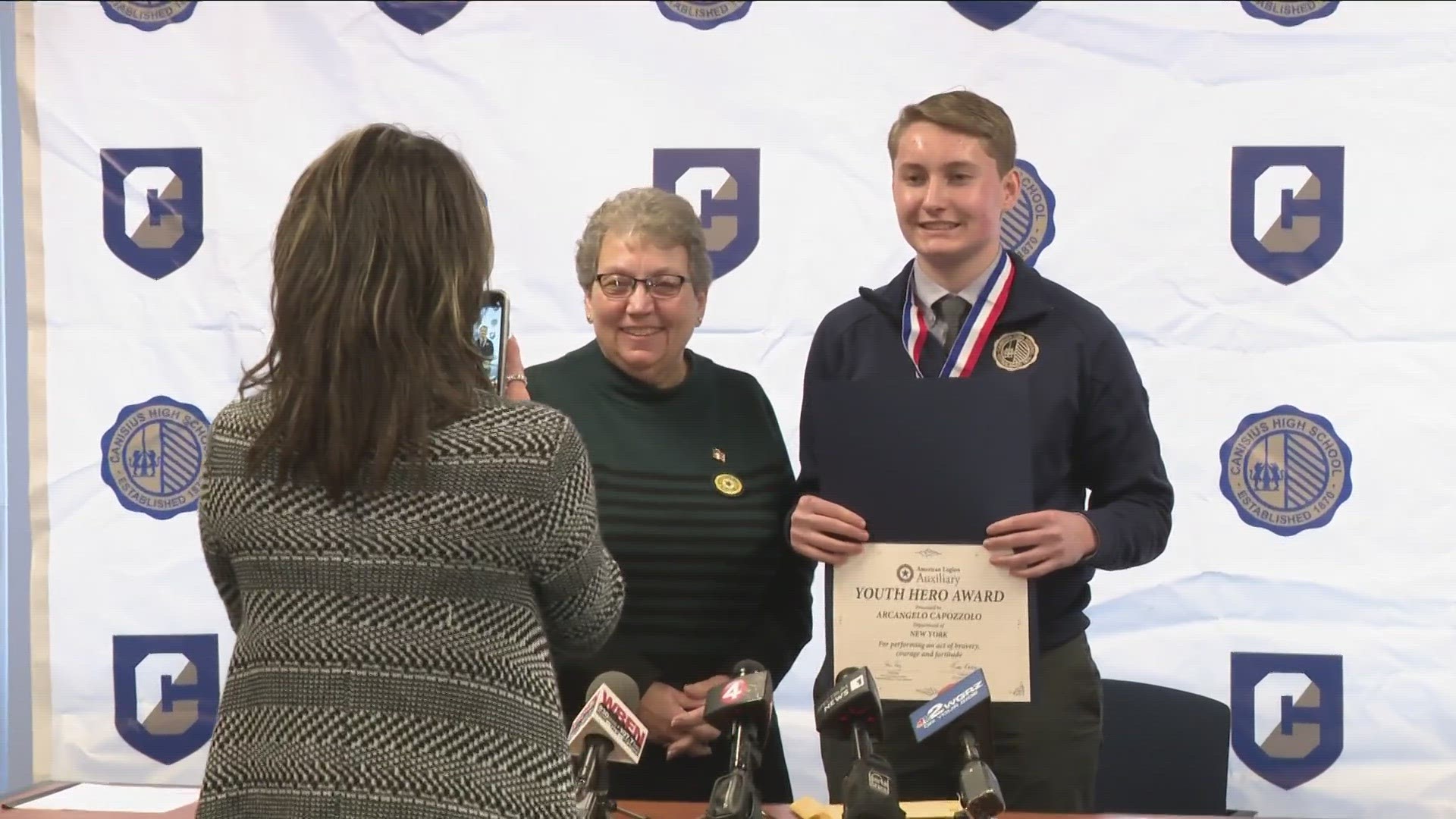 Canisius High School student honored for his bravery