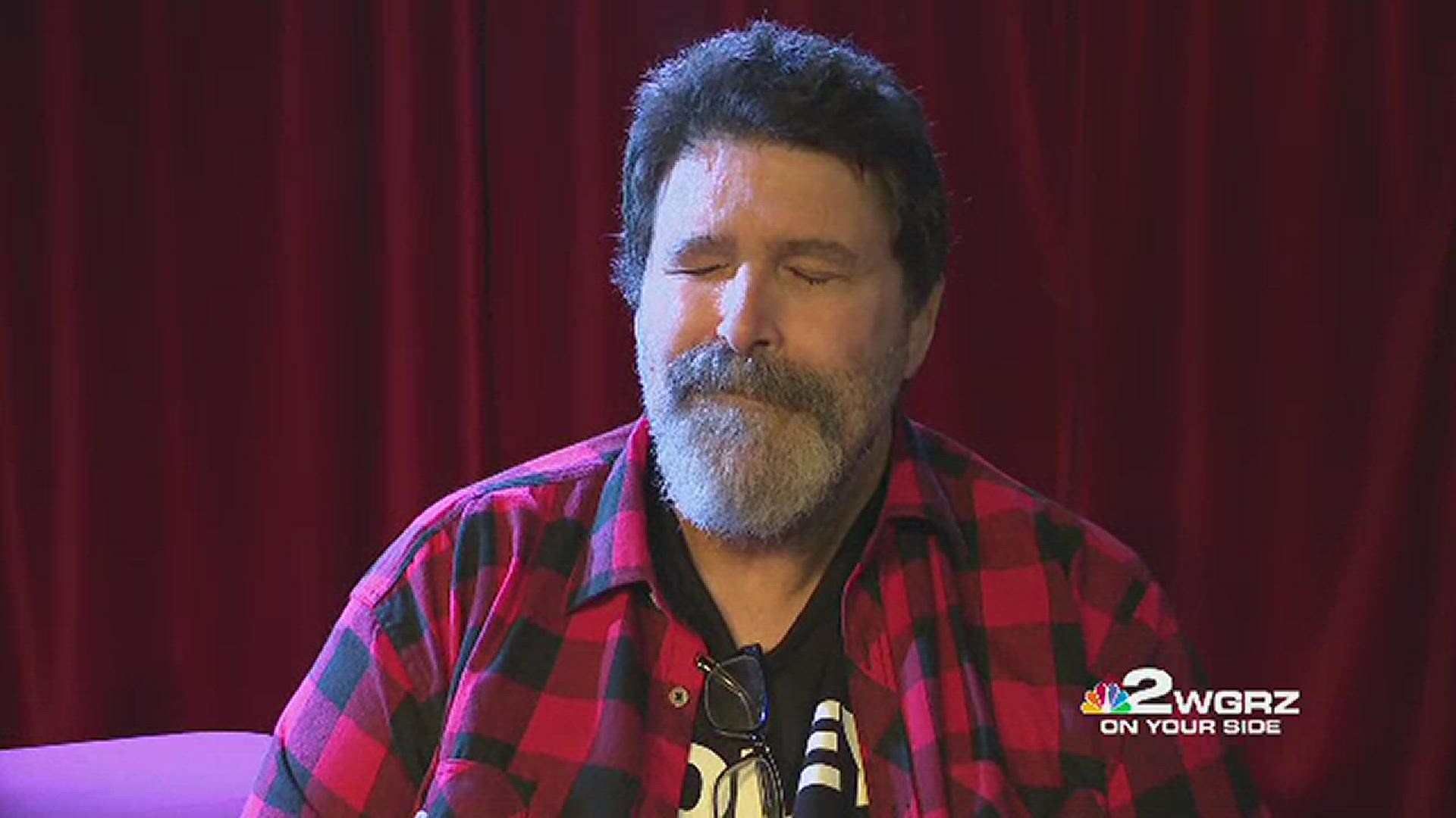 Mick Foley hosted a show Sunday at Nietzsche's, with 100 percent of the ticket sales and merchandise going to the Buffalo 5/14 Survivors Fund.