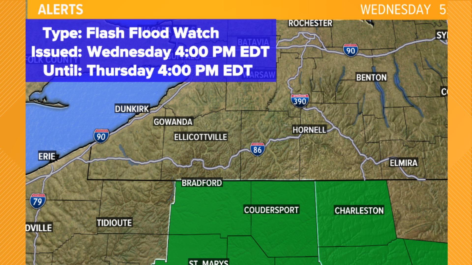 Flash Flood Watch issued for portions of northern Pennsylvania has been ...