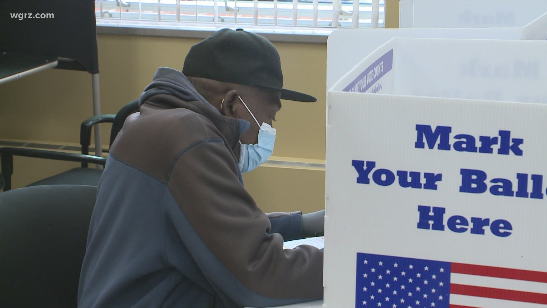 There are many new young voters. Excitement is what we gathered from those we spoke with including a 95-year-old woman.