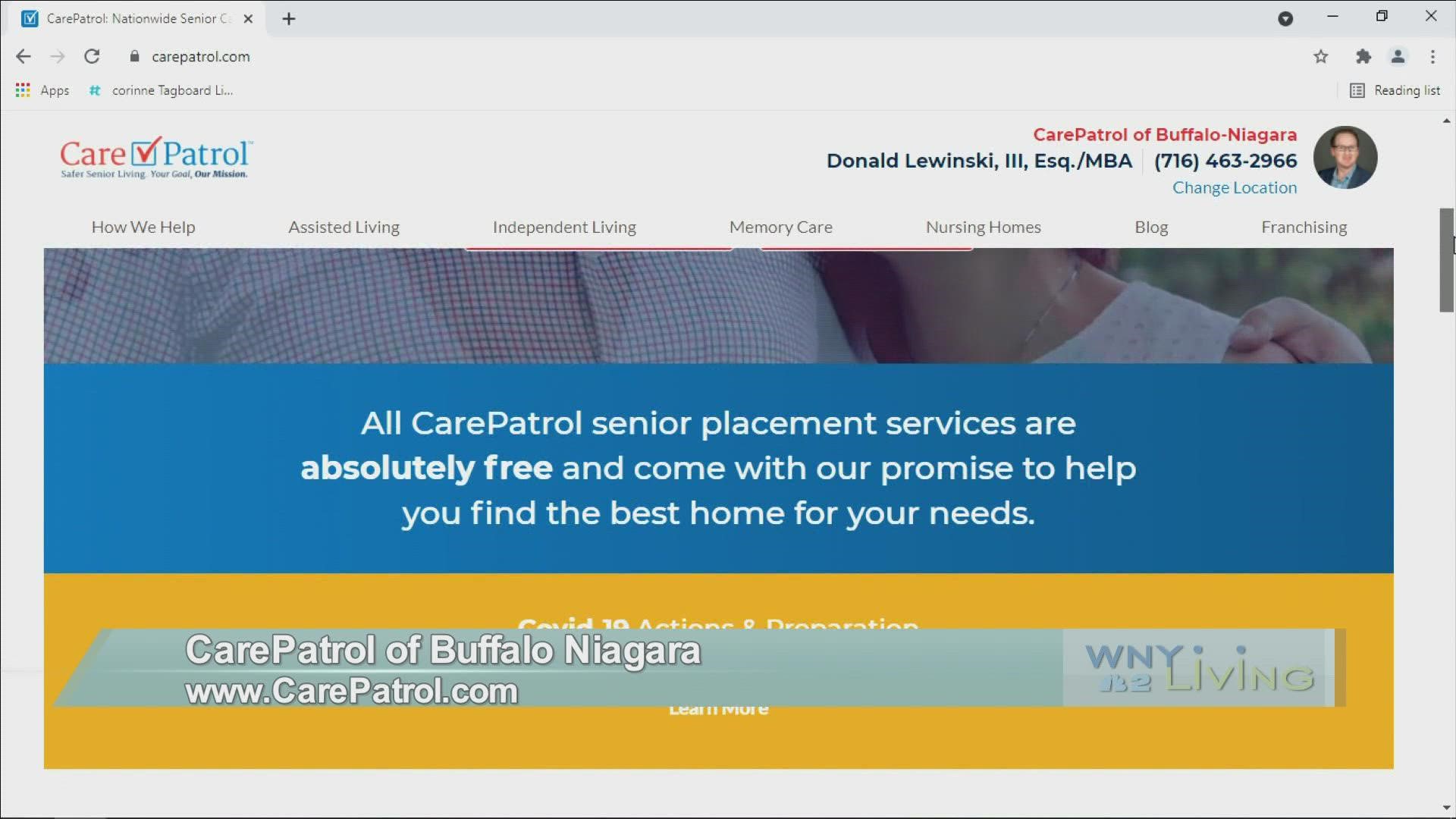 WNY Living - September 18 - CarePatrol of Buffalo Niagara (THIS VIDEO IS SPONSORED BY CAREPATROL OF BUFFALO NIAGARA)