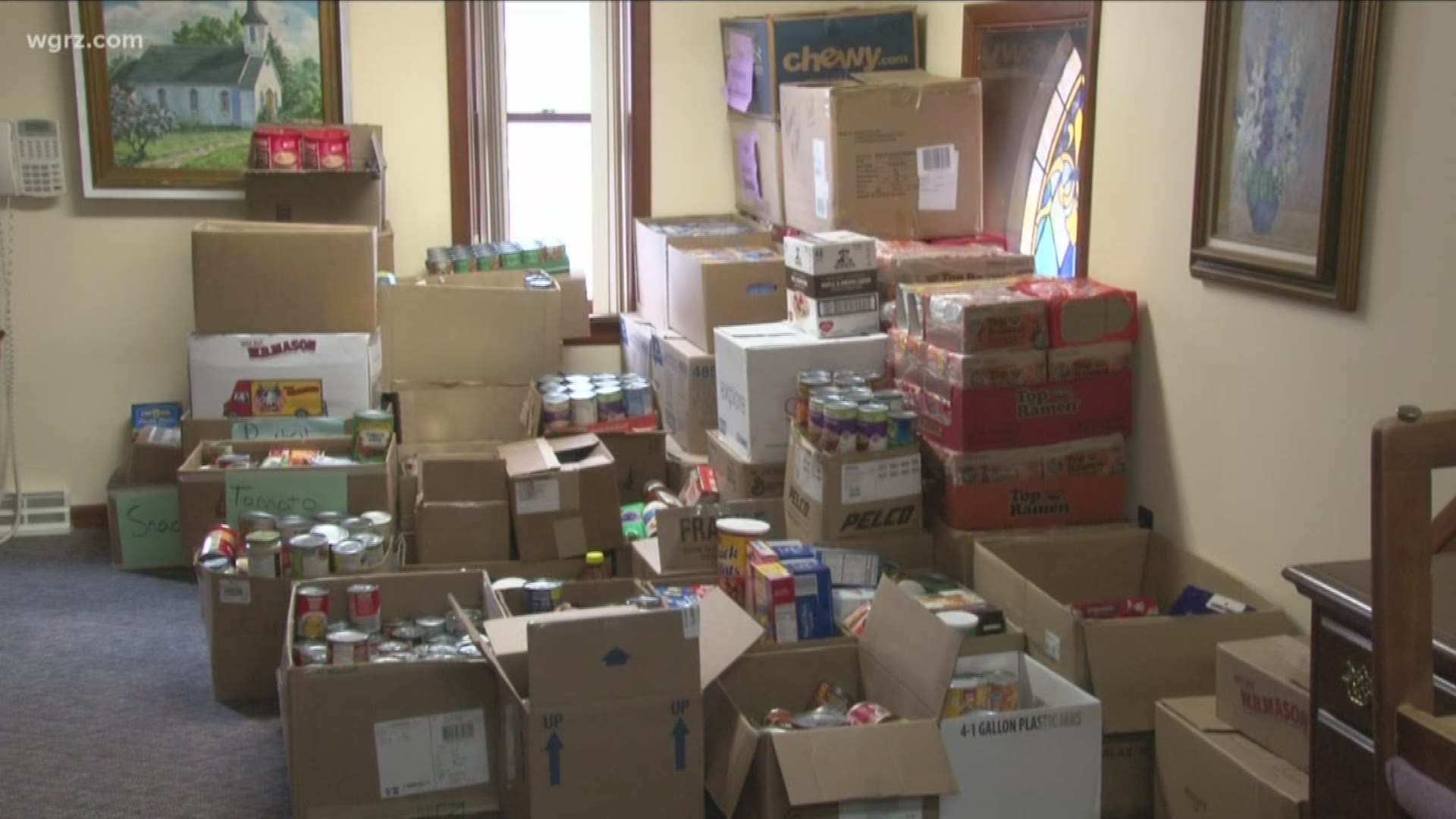 The school and community are small, but their giving spirit is huge. That generosity is making a big difference for one local food pantry.