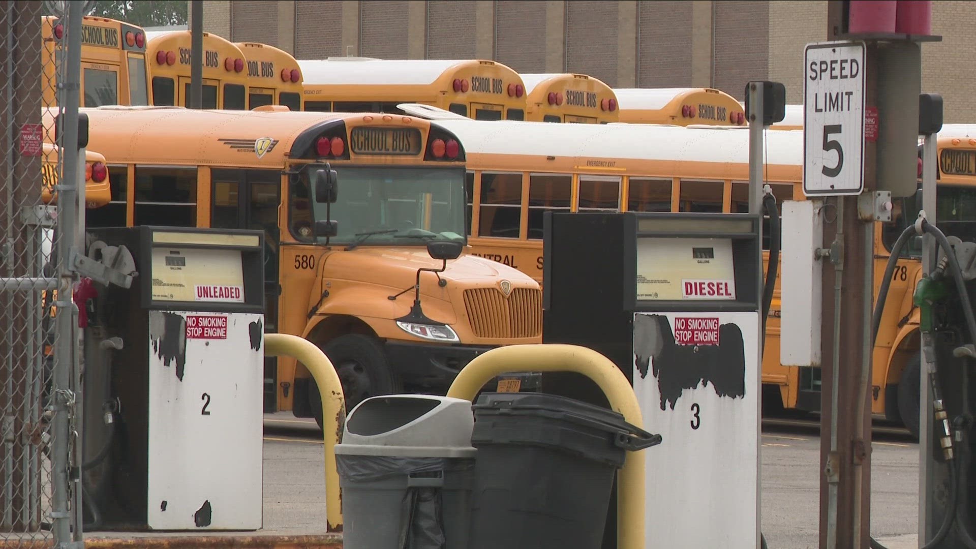 this second day of school that again no buses are picking up their children - some adding it's making them late for work