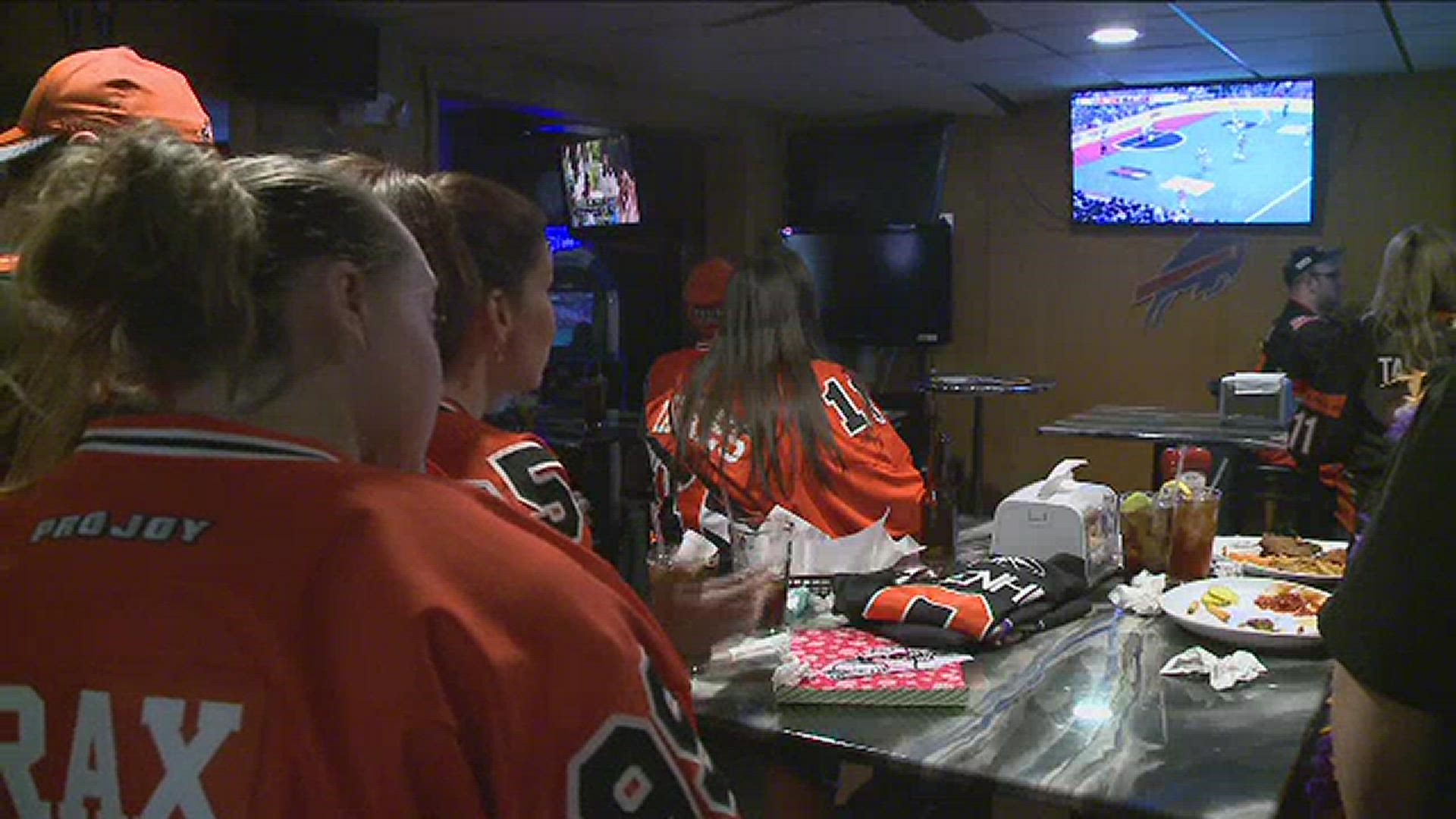 There was a watch party Saturday night at Witter's Sports Bar and Grill in North Tonawanda. Witter's has held watch parties for every road game since February.