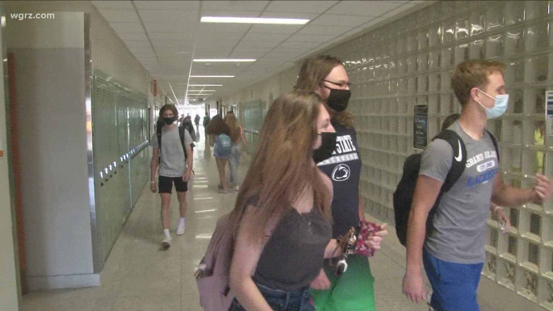 'A lot of students forgot their locker combinations,' one local high school principal said, as many schools welcome more students back to in-person learning.